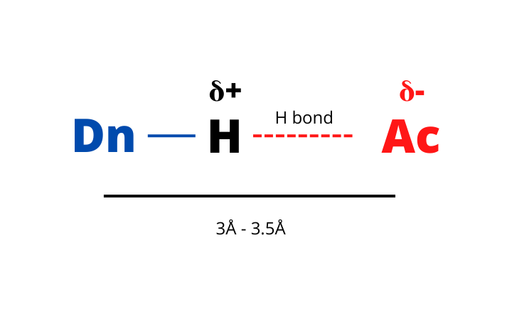 Hydrogen bond illustration